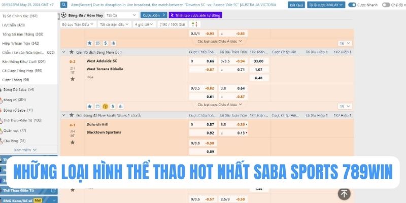 Khám phá những loại hình thể thao hot nhất sảnh Saba